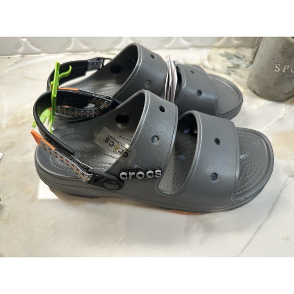 Crocs Classic All Terrain Clogs Men\'s Size 10 Sandals Gray 207711-0DA